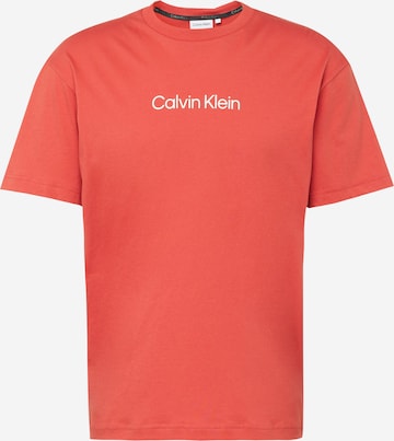 T-Shirt 'HERO' Calvin Klein en rouge : devant