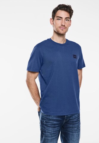 Street One MEN Shirt in Blue: front