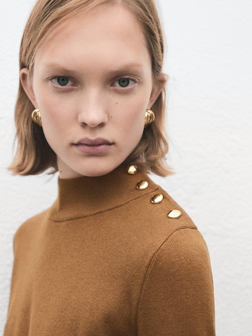 Pulover 'LUCCAPK' de la MANGO pe maro