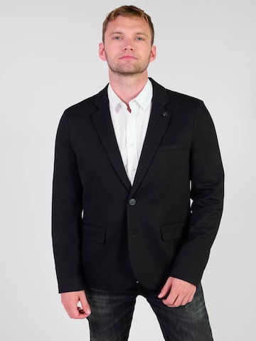 Coupe regular Veste de costume 'SAREL' Le Temps Des Cerises en noir : devant