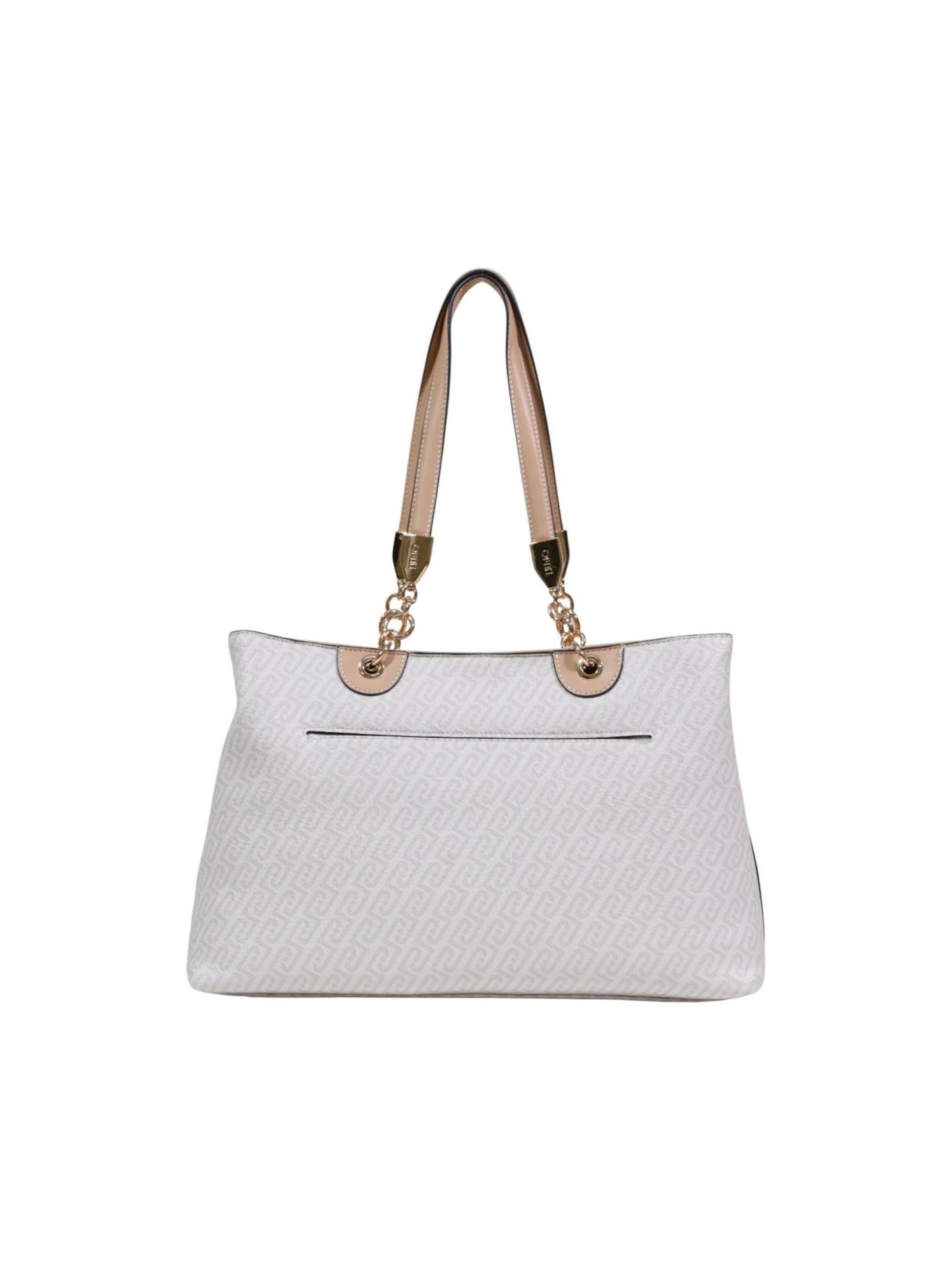 Borsa a spalla 'M TOTE AA6104 E1118' di Liu Jo in bianco