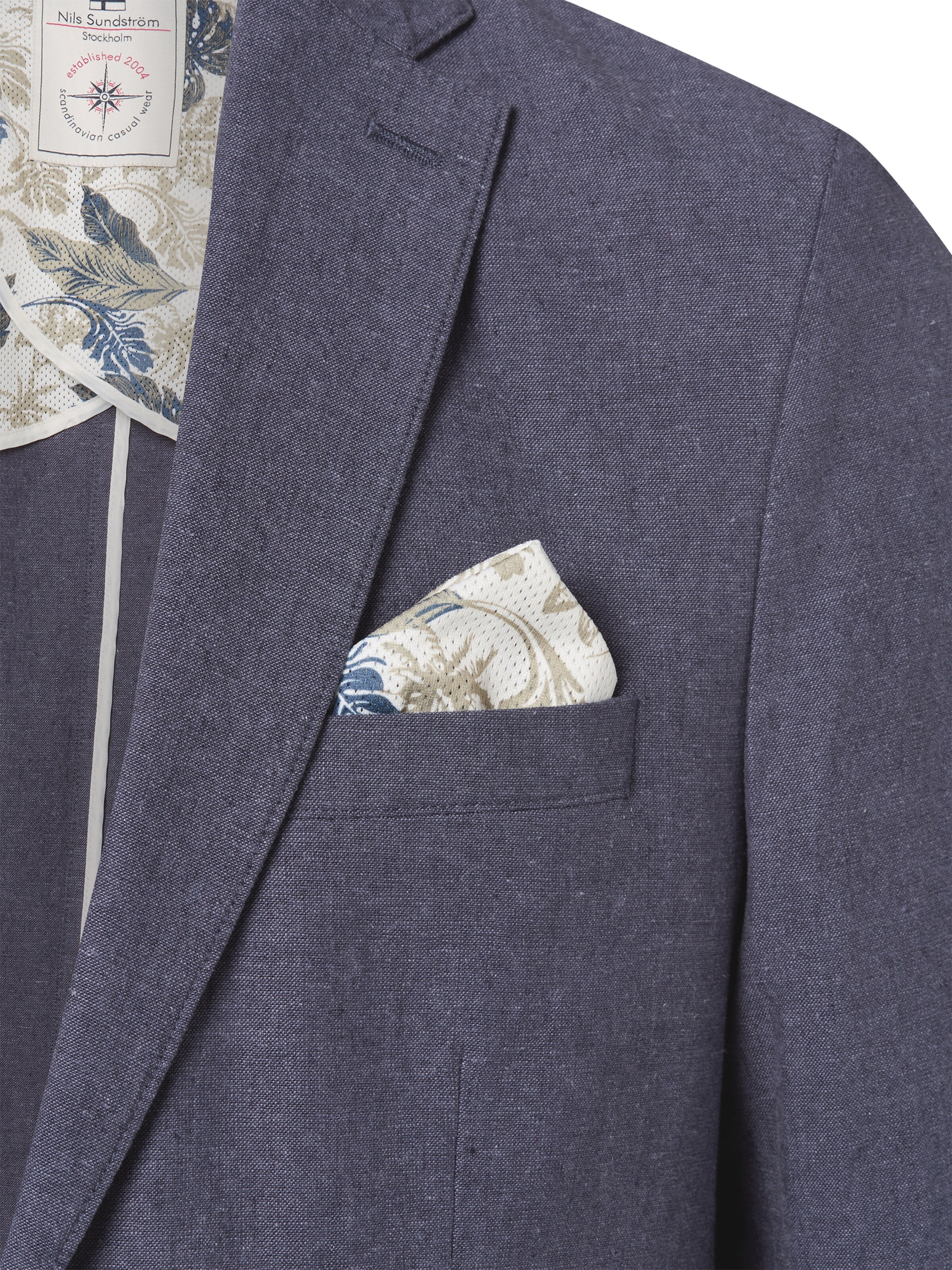 Coupe regular Veste de costume Nils Sundström en bleu