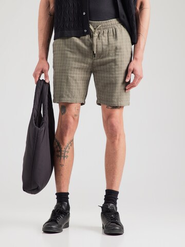 Only & Sons Regular Trousers 'ONSTel' in Green: front