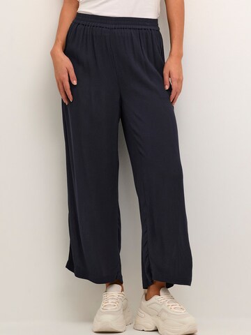 Kaffe Wide leg Trousers 'Dacia Amber' in Blue: front