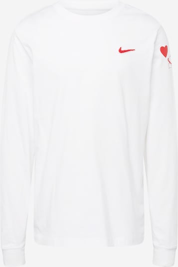 Nike Sportswear T-Krekls 'HEART AND SOLE', krāsa - sarkans / balts, Preces skats