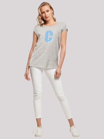 F4NT4STIC T-Shirt 'Disney Alphabet C Is For Cinderella' in Grau