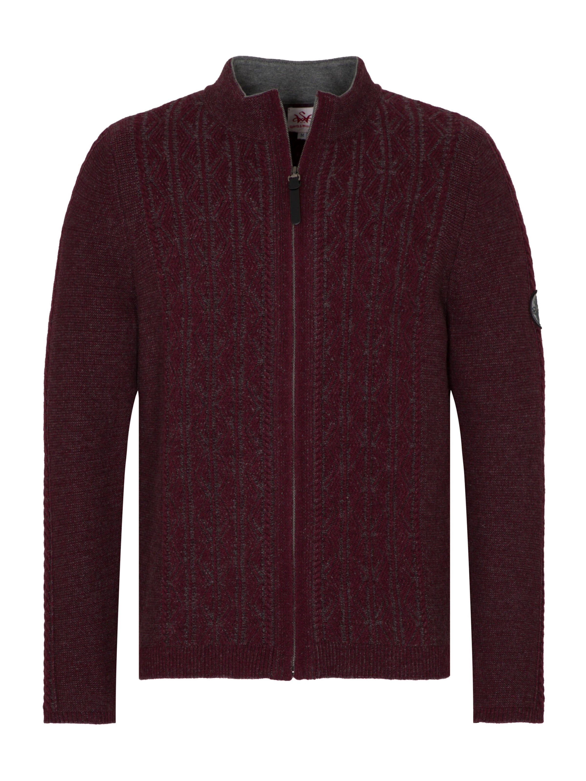 SPIETH & WENSKY Knit cardigan in Red: front