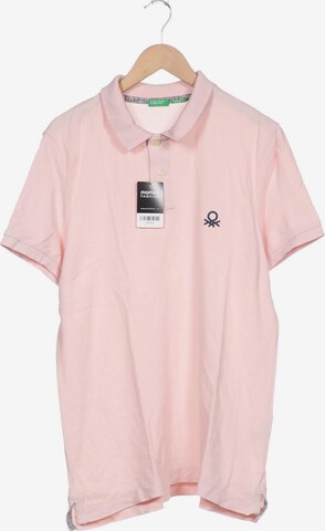 UNITED COLORS OF BENETTON Poloshirt XXL in Pink: predná strana