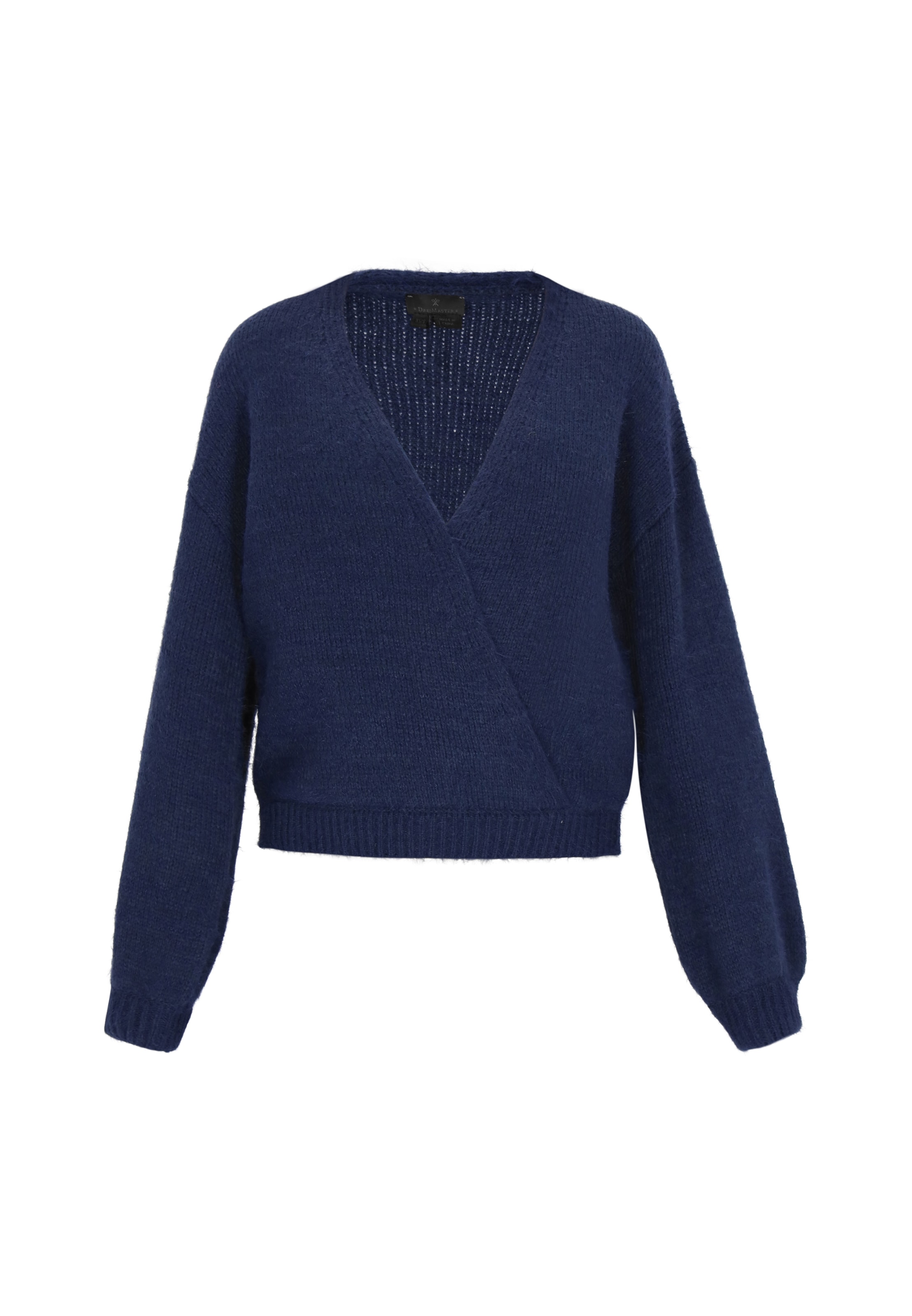 DreiMaster Klassik Avara lõikega kampsun, värv sinine: eest vaates