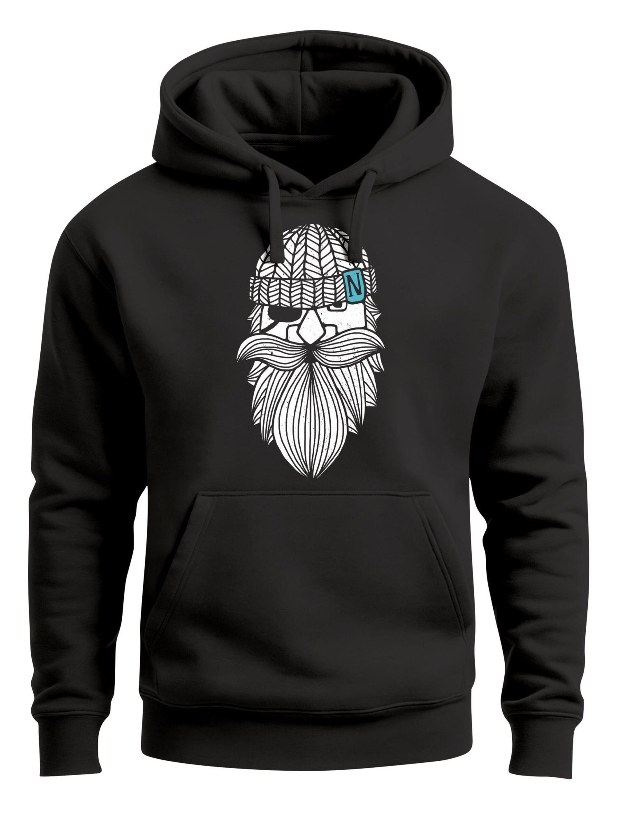 Neverless Sweatshirt 'Sailor Captain' in Black: front