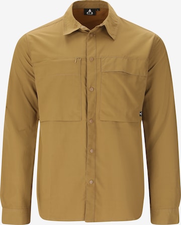 Whistler Athletic Button Up Shirt 'Elm' in Gold: front
