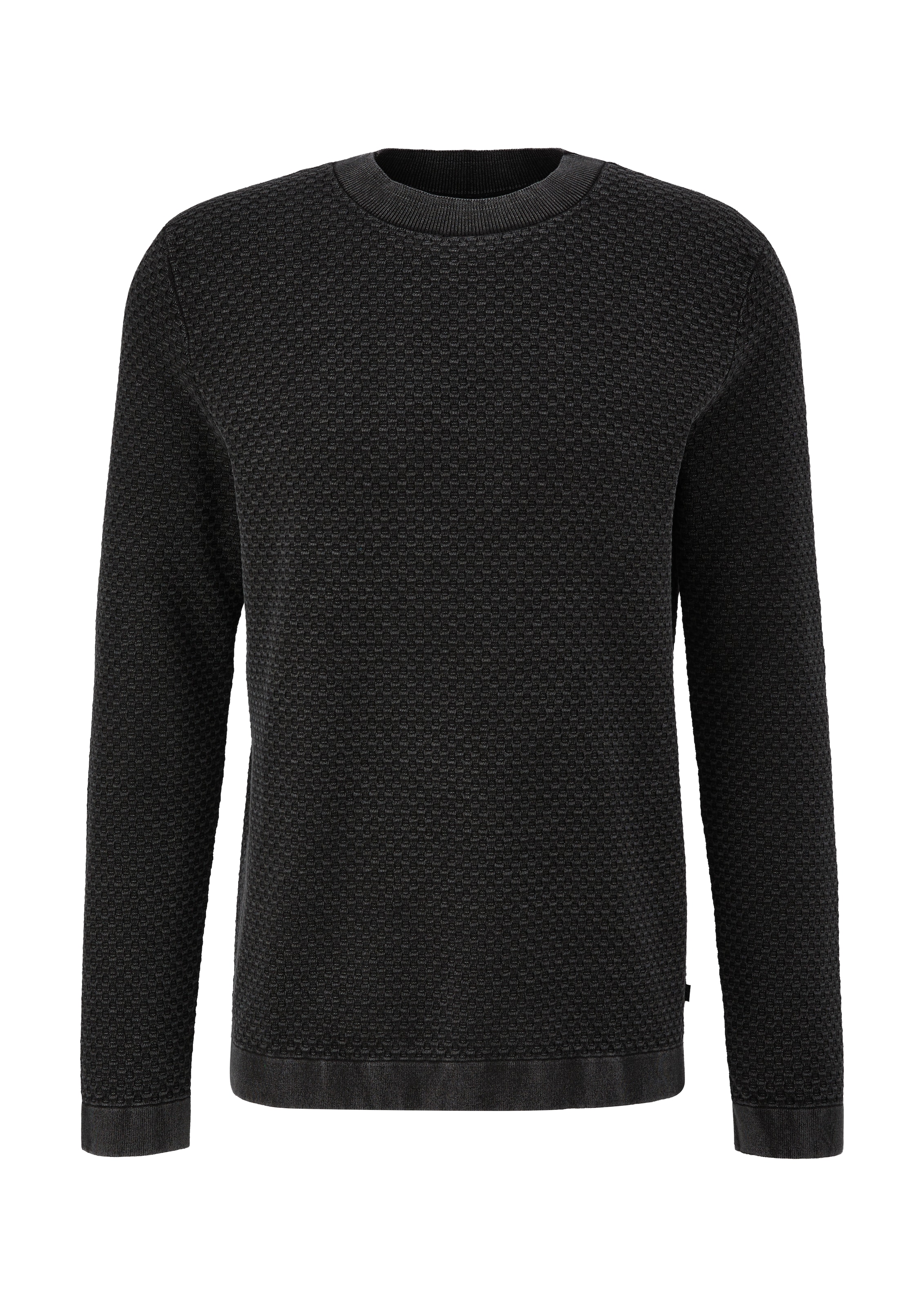 Pull-over QS en noir : devant