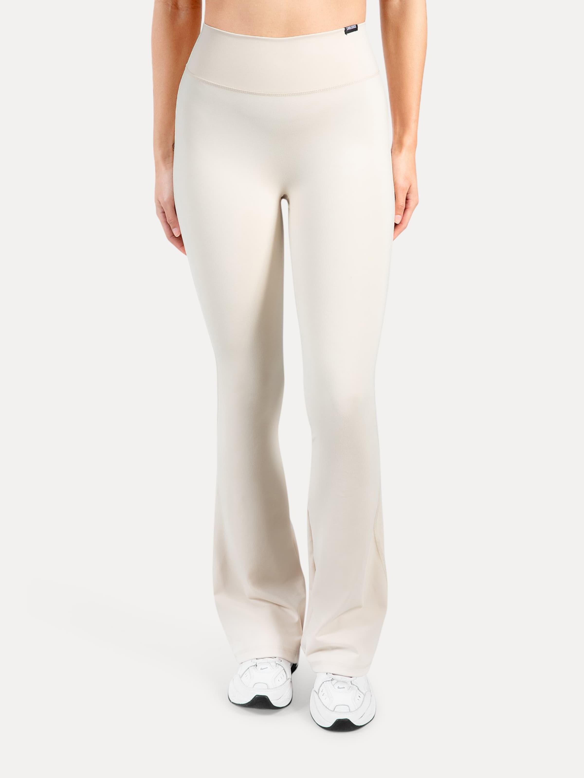 Smilodox Flared Leggings in Beige
