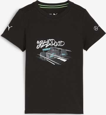 T-Shirt fonctionnel 'Mercedes-AMG Petronas Motorsport' PUMA en noir : devant