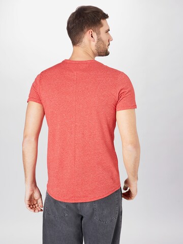 Tommy Jeans - Ajuste regular Camiseta 'Jaspe' en rojo