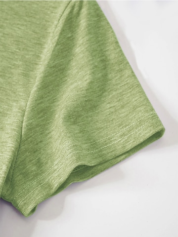 GORHEY Shirt 'Women's Summer Short-Sleeve Shirt with Daisys Tees' in Green