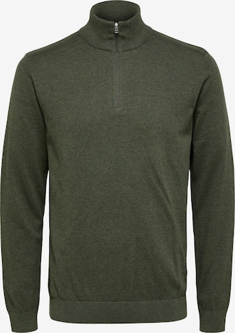 SELECTED HOMME Sweater 'Berg' in Green: front