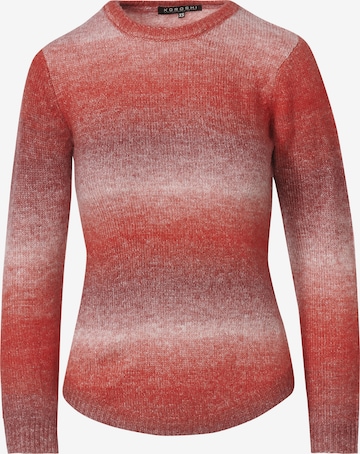 Pull-over KOROSHI en rouge : devant