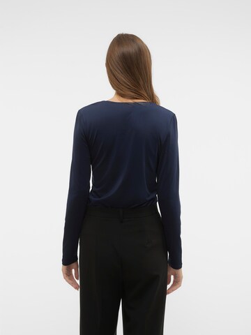 VERO MODA Tričko 'Hanna Bianca' - Modrá