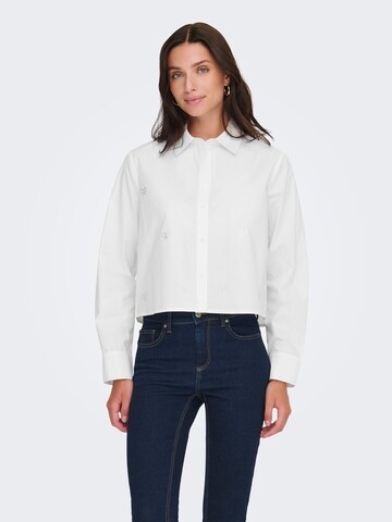 JDY Blouse 'JDYRILEY' in Wit: voorkant