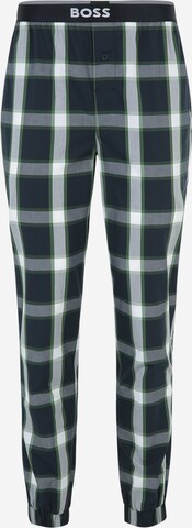 BOSS Pidžaamapüksid 'Essential', värv roheline: eest vaates