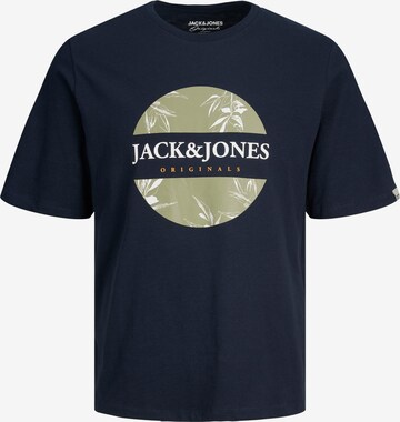 JACK & JONES Koszulka 'Crayon Branding' w kolorze niebieski: przód