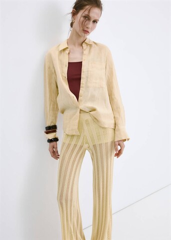 MANGO Regular Hose lolai in Gelb