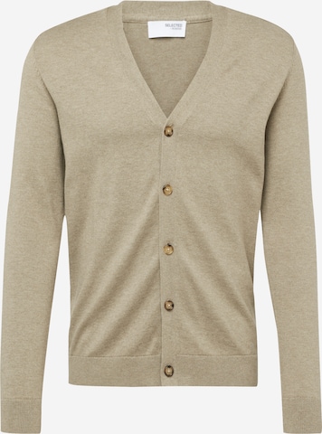 SELECTED HOMME Strickjacke 'BERG' in Grau: predná strana