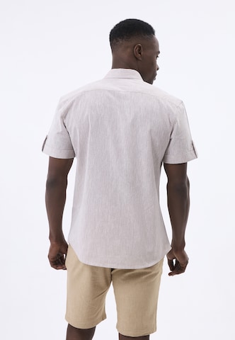 Felix Hardy Regular fit Button Up Shirt in Beige