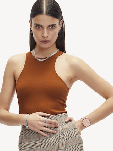 Liebeskind Berlin Analoog horloge in Beige: voorkant