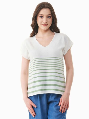 Organication Sweater in White: front