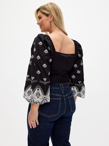 RYC by Angelina Kirsch Bluse in Schwarz