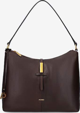 Picard Shoulder Bag 'Whisper' in Brown: front