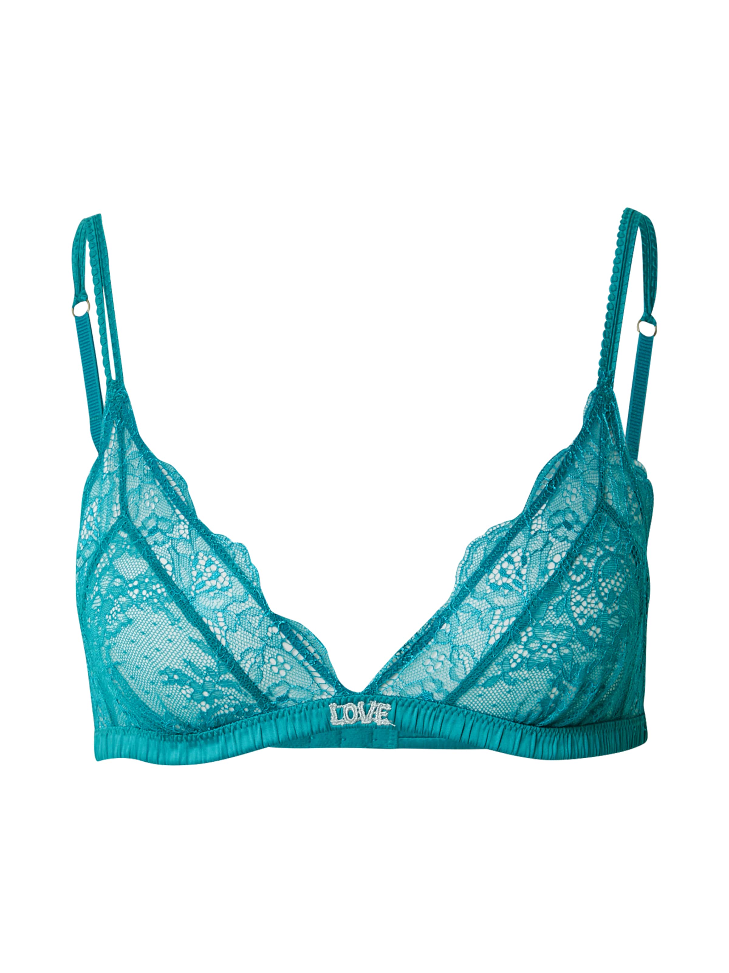 LOVE Stories Trojúhelníková Podprsenka 'Love Lace' – modrá: přední strana