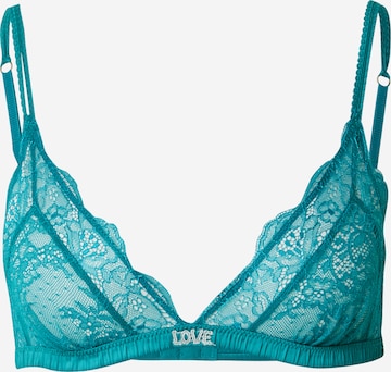 mėlyna LOVE Stories Trikampė Liemenėlė 'Love Lace': priekis