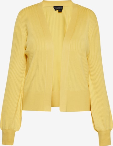 NAEMI Strickjacke in Gelb: Vorderseite