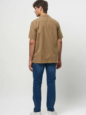 MCS Comfort fit Overhemd ' Jackson Shirt ' in Geel