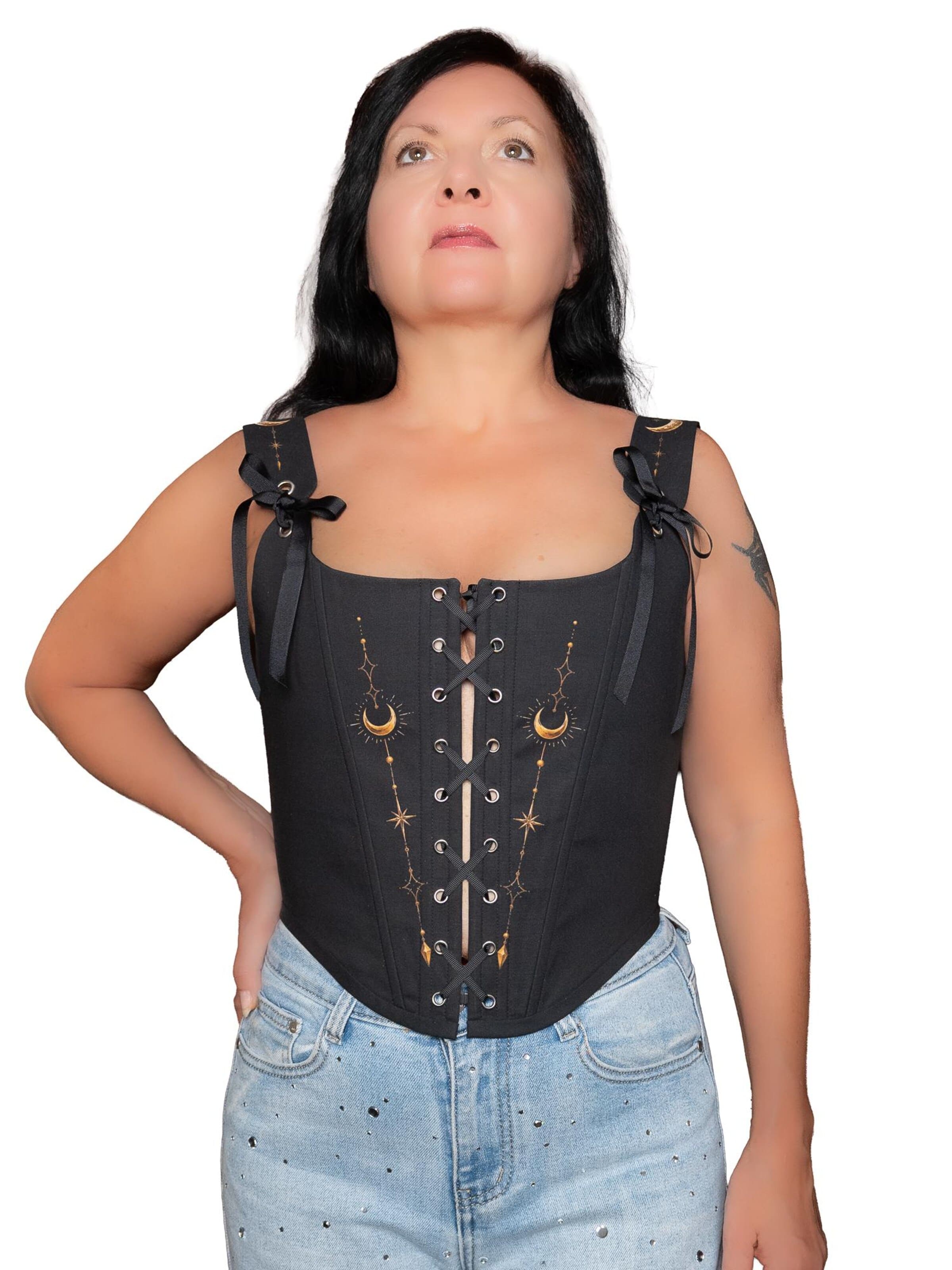 VIADALINNO Corsage 'Celestial Moon Black' in Black
