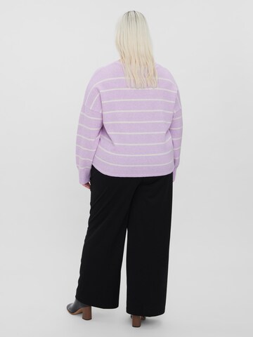 Vero Moda Curve Sweater 'Doffy' in Purple
