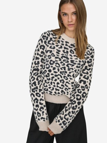 Pullover 'JDYLORRAINE ANIMAL L/S PULLOVER KNT 15292890' di JDY in grigio
