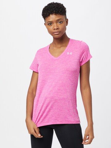 UNDER ARMOUR Funktionsbluse i pink: forside