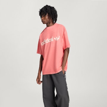 ADIDAS ORIGINALS Shirt 'AdiSignature NY' in Red: front