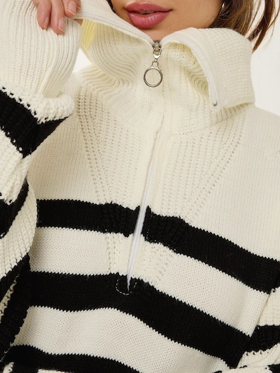 Hiccup Pullover in S in schwarz / weiß, Produktansicht
