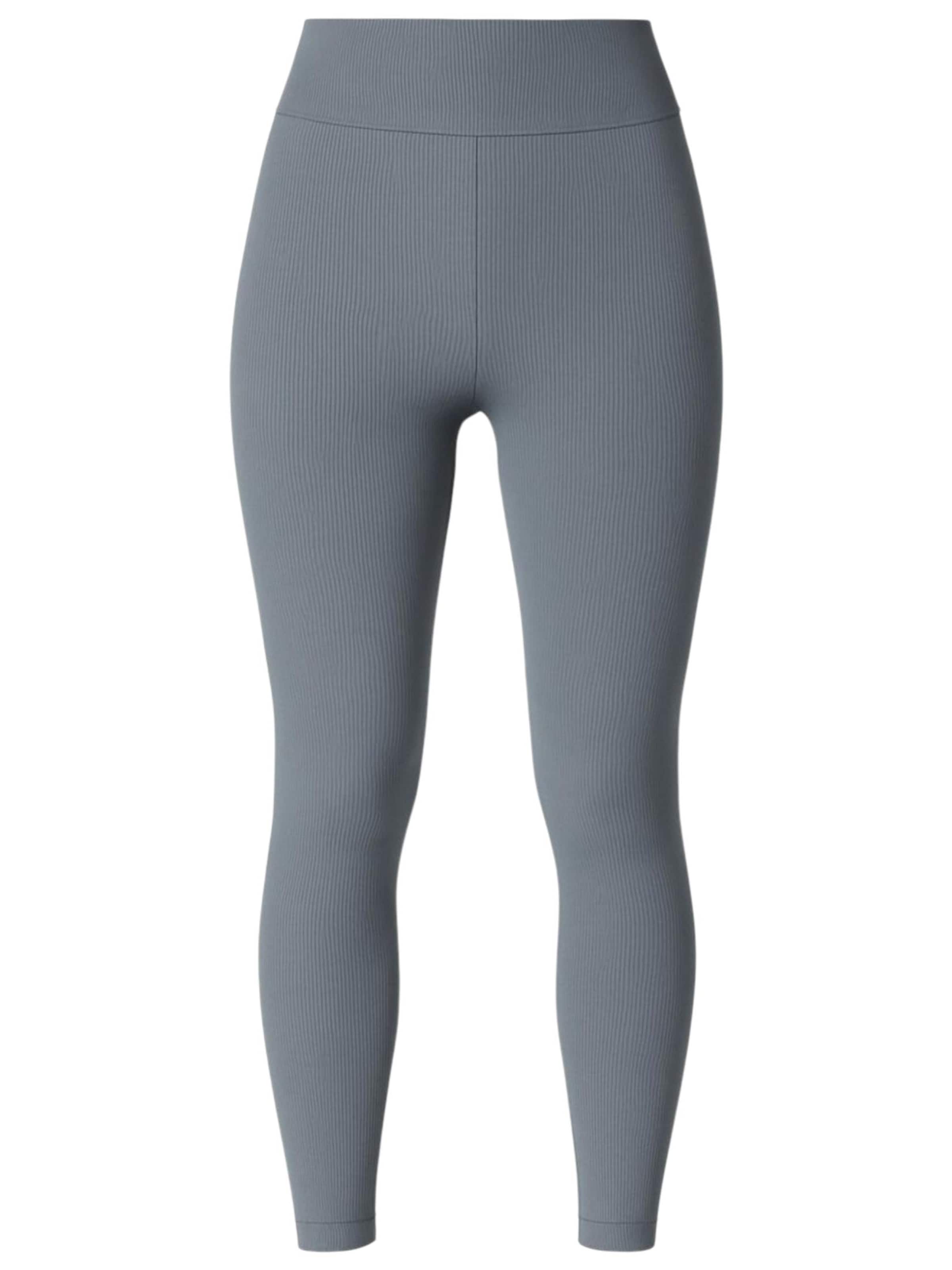 fashionshowcase - Skinny Leggings 'SOFTHEAT' en gris: frente