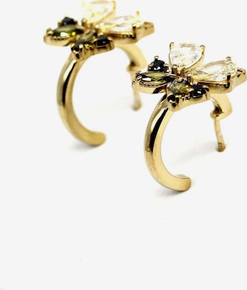 Boucles d'oreilles Leis en or : devant