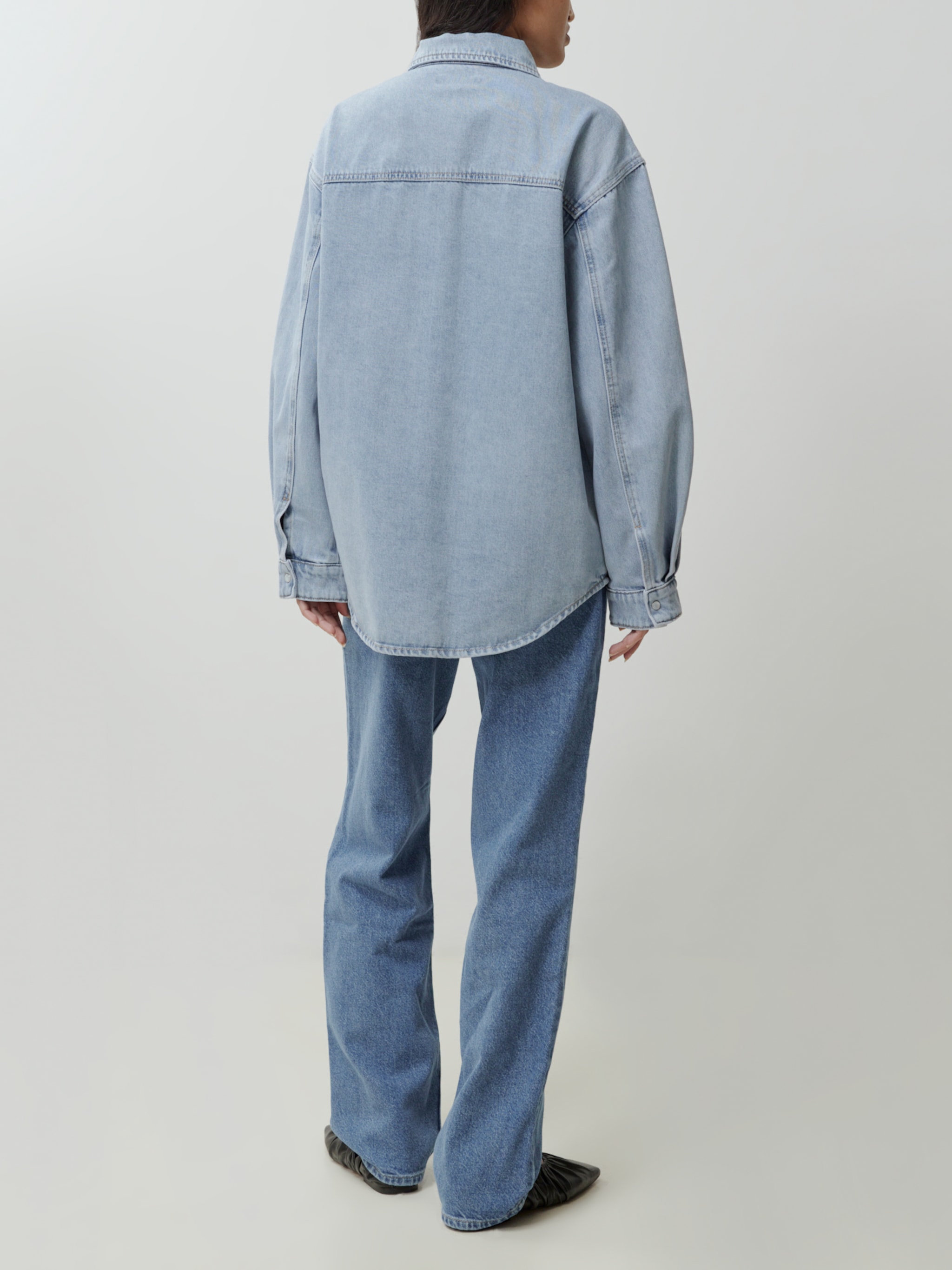 EDITED Producten Blouse 'Jesse' Blauw denim