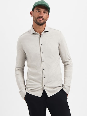 No Excess Slim fit Button Up Shirt in Grey: front