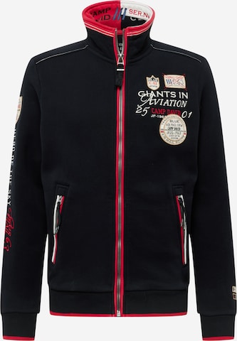 CAMP DAVID Sweatjacke in Schwarz: predná strana