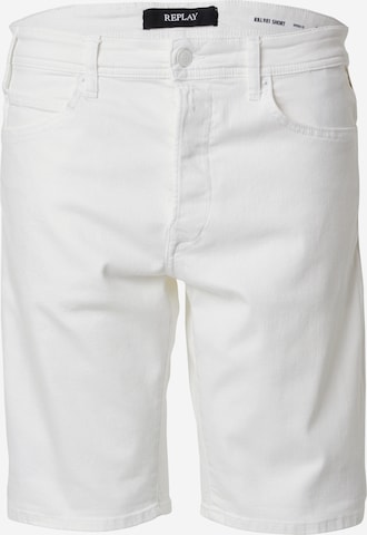 REPLAY Regular Jeans i vit: framsida