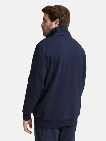 TOM TAILOR Men + Sweatjacke in Blau